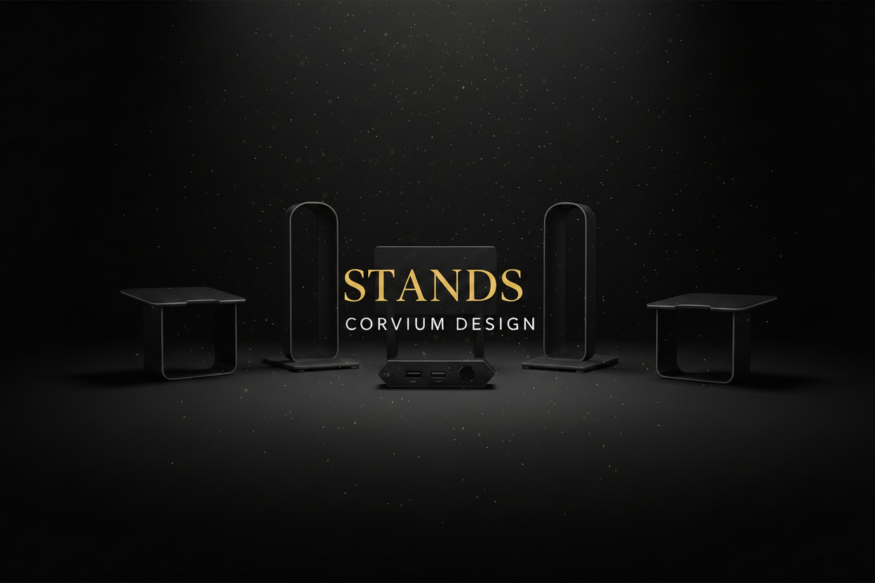 Corvium Design Stands Collection Banner